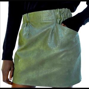 Zara leather skirt